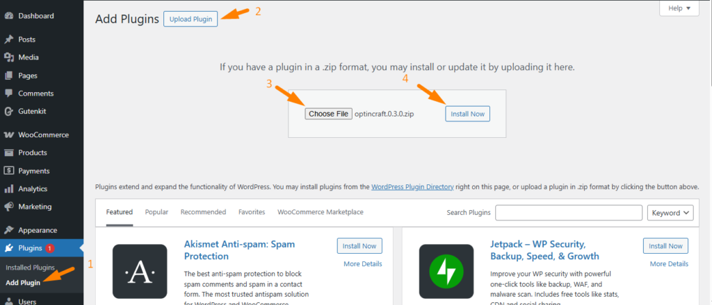 Installing and Setting Up OptinCraft