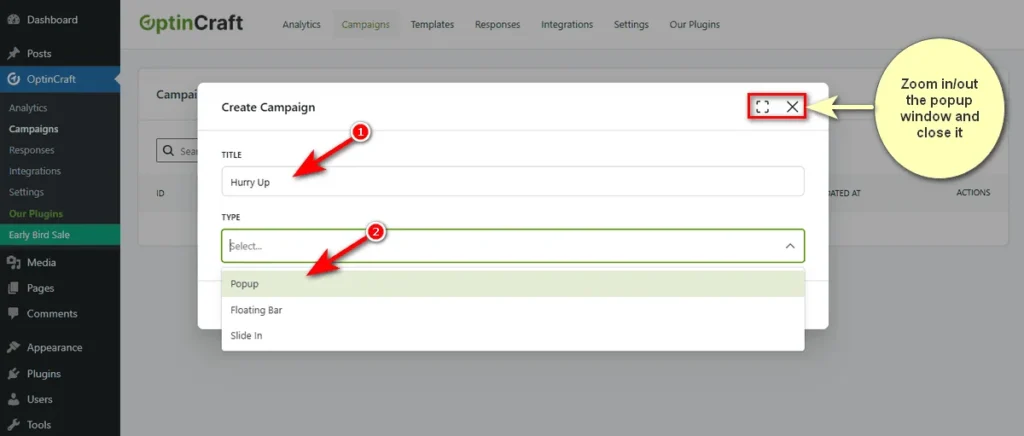 How to Create Campaigns with OptinCraft
