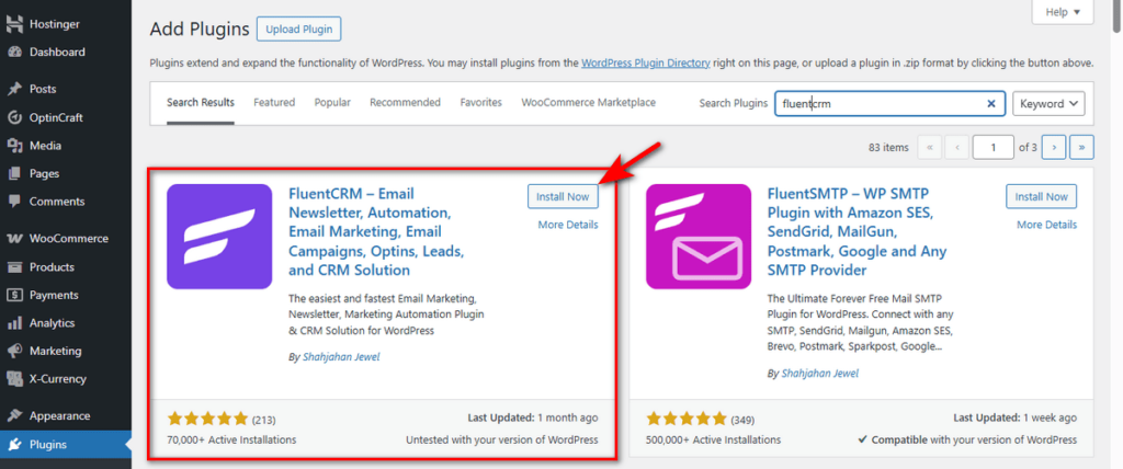 How to Integrate FluentCRM with OptinCraft