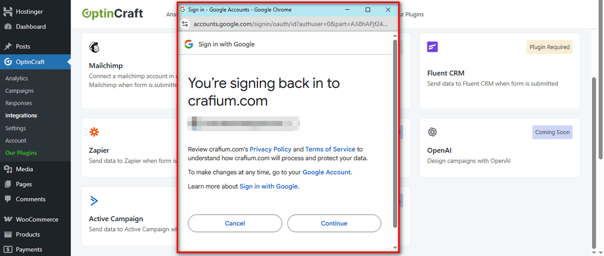 How to Integrate Google Sheet with OptinCraft