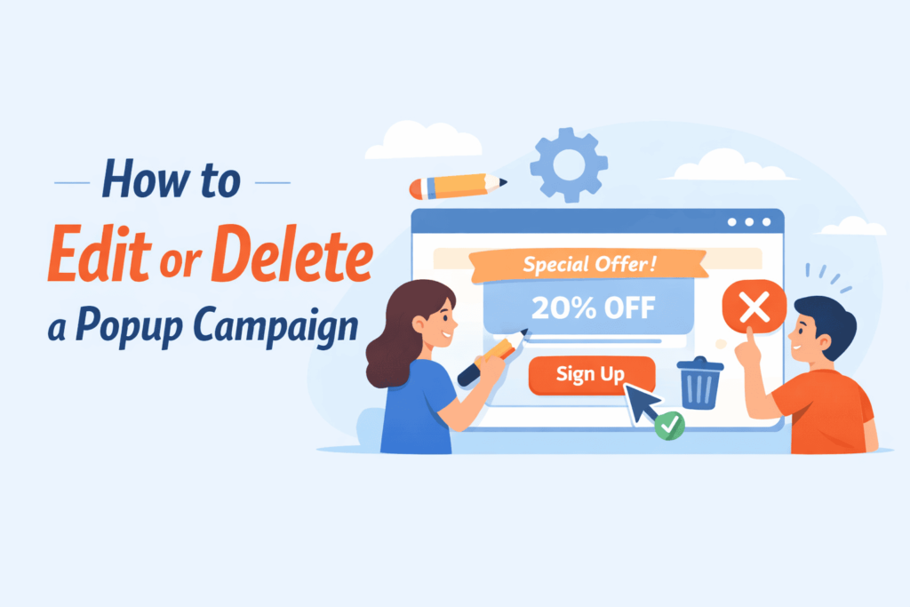 How to Edit or Delete a Popup Campaign