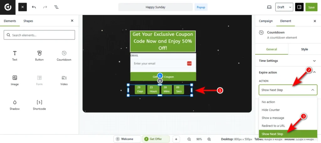 How to Create a Multi-Step Popup Campaign