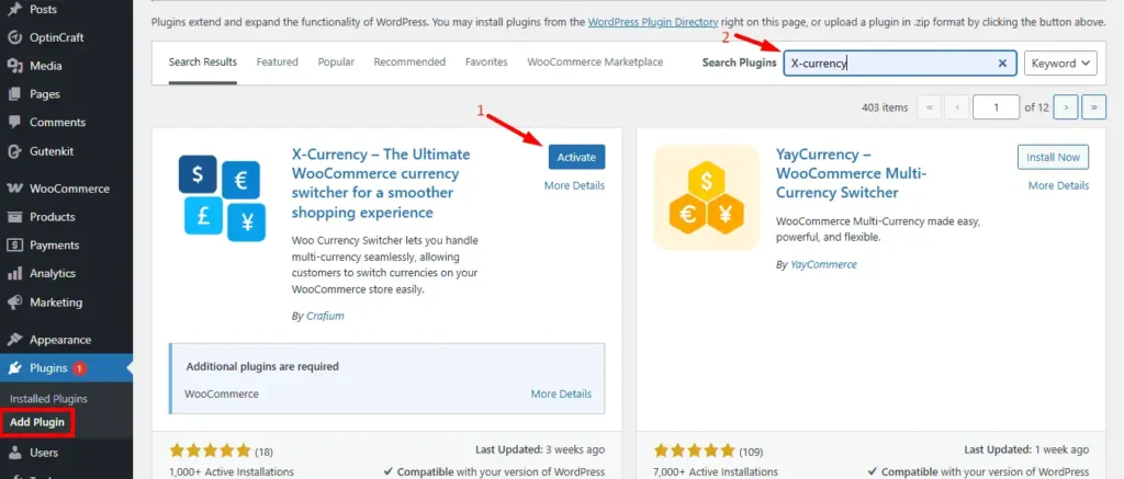 Before & After: WooCommerce Store With and Without Currency Switching
