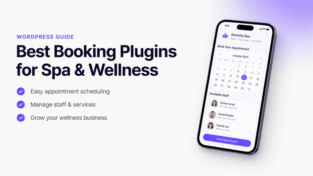 8 Best WordPress Booking Plugins for Spa and Wellness (2026)